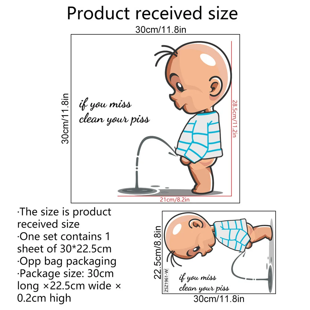 Наклейки на унитаз яркие цвета