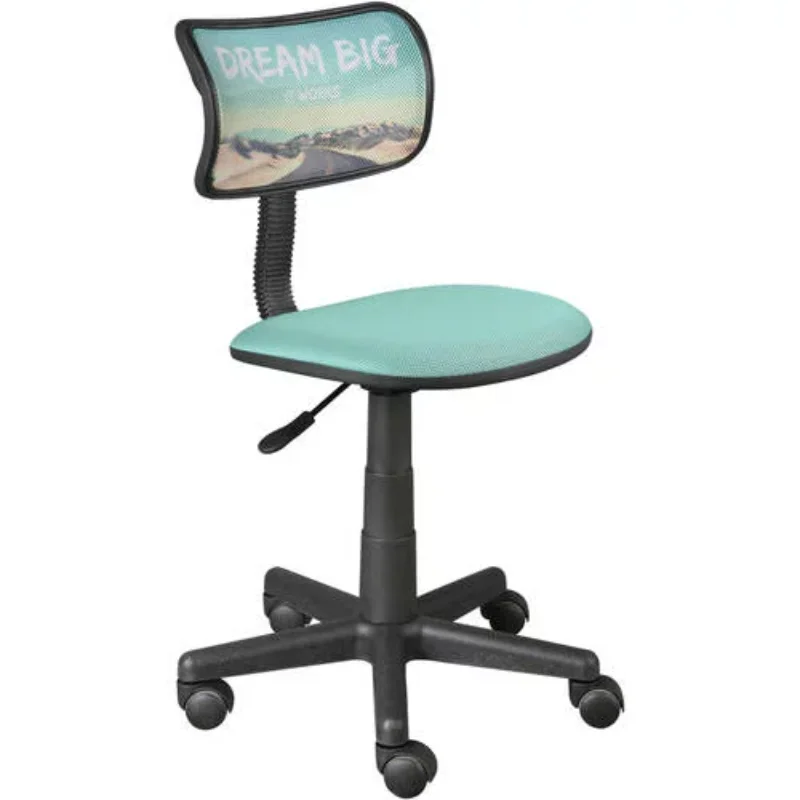 With Adjustable Height & Swivel, 225 Lb. Capacity, Blue Print  Desk Office Chair