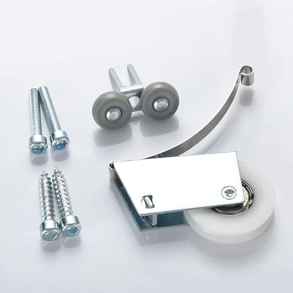 

1Sets Stainless steel Wardrobe Sliding Door Roller Wheels Pulley Sliding Door Silence Fittings