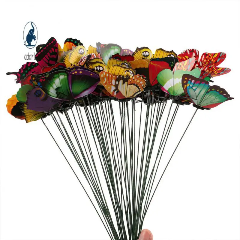 

Butterfly Outdoor Decoration Diy Bunch Of Butterflies Garden Wedding Party Decorations Butterfly Stakes Decor Creative Colorful