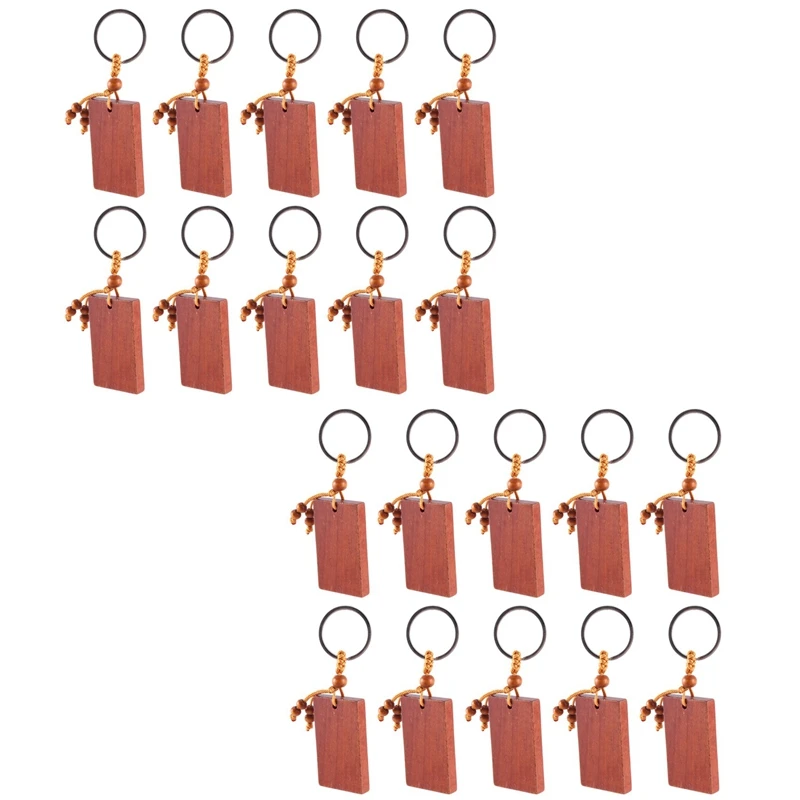 

Wood Engraving Blanks Keychains Blank Wooden Key Tag 20 Pack