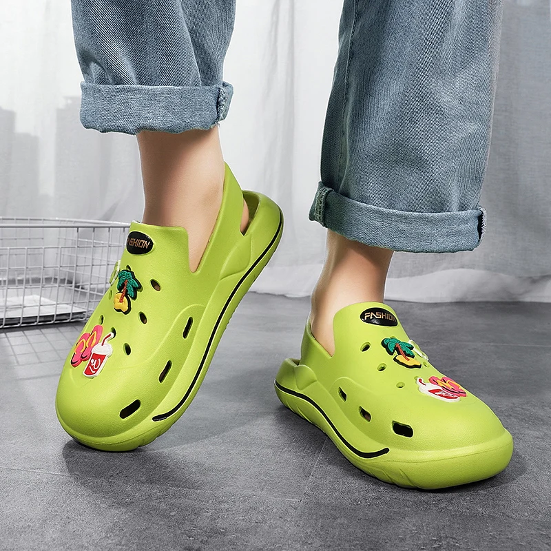 Шлепанцы для мужчин и женщин летние сандалии на массивной платформе сланцы дома