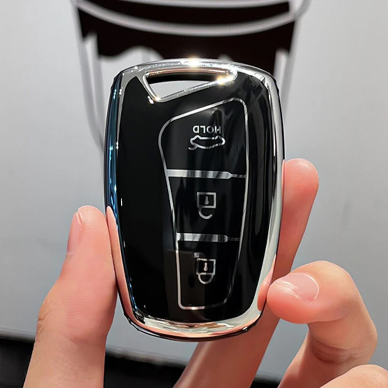 

Чехол-брелок из ТПУ для дистанционного ключа Hyundai передача HG Genesis Sedan G80 Santa Fe 3DM Grand SantaFe 2018 IX45 EQUUS Azera