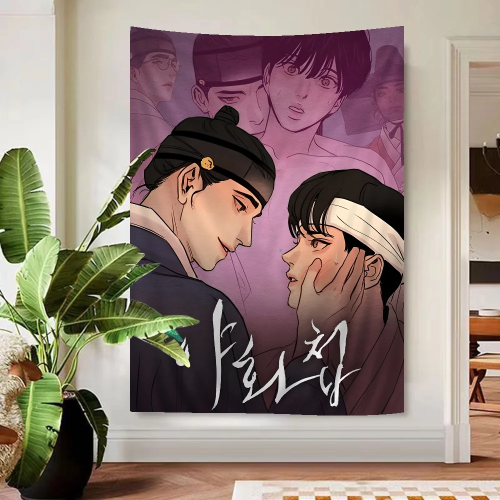 Большой настенный гобелен с принтом комиксов P-Painter Of The N-Night дешевый в стиле хиппи