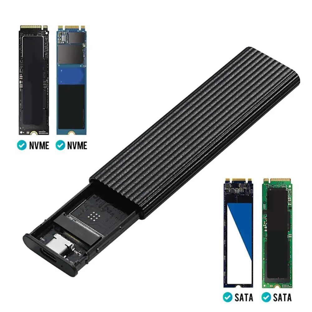 Универсальный Корпус для жесткого диска с поддержкой NVME PCIe M Key/M + B Key SSD и NGFF SATA -