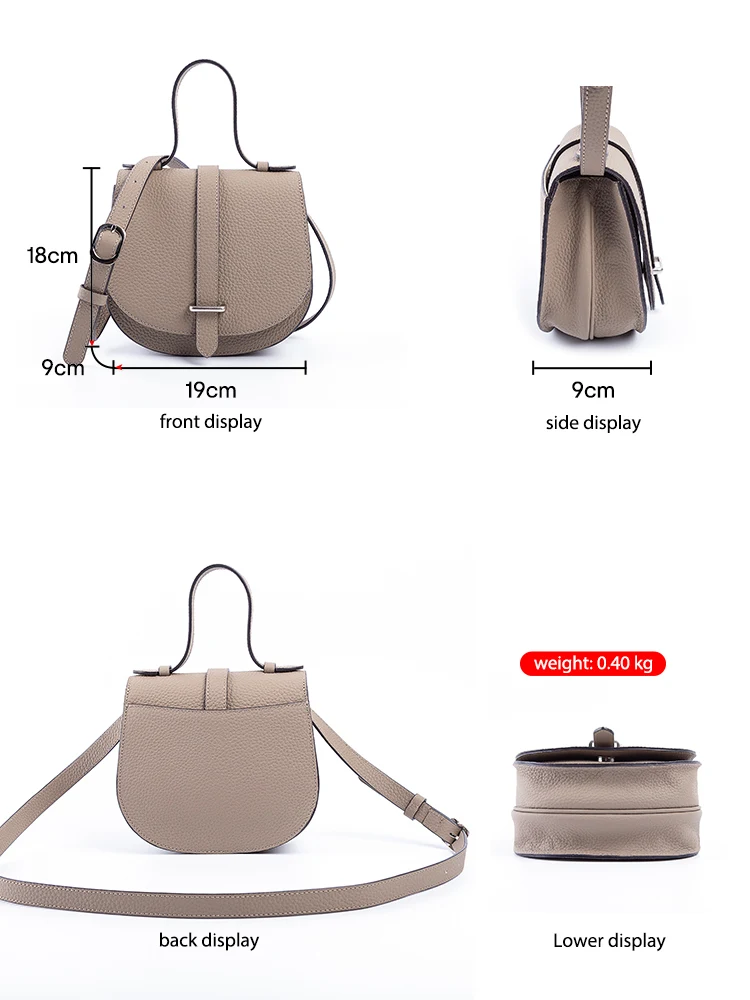 Zency Верхний слой кожи для женщин Элитный бренд Tote Bag Модная сумка-седло Женская