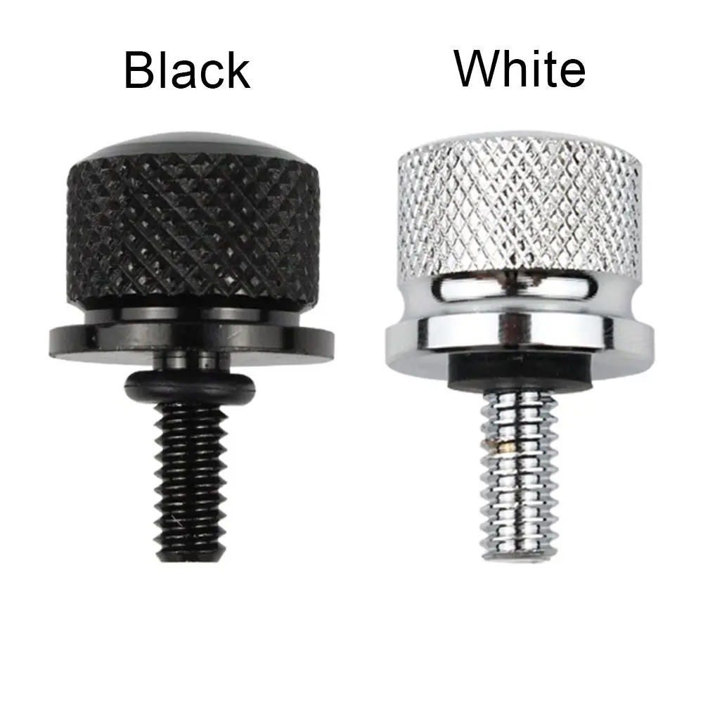 6 мм болт заднего сиденья мотоцикла с крышкой-винтом для крыла, алюминиевый, черный, круглый, CNC, для Harley Sportster Touring Dyna Softail Road.