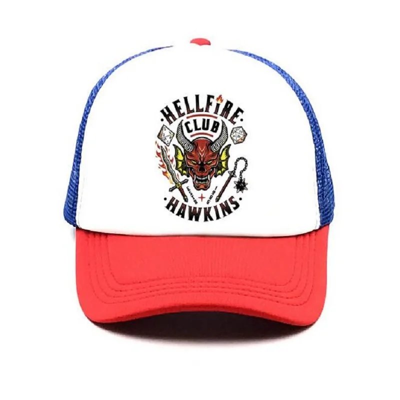 

Головной убор для косплея Эдди мунсон, бейсболка Дастина Хендерсона, головные уборы в стиле ретро с сеткой для мышления, аксессуары, Регулир...