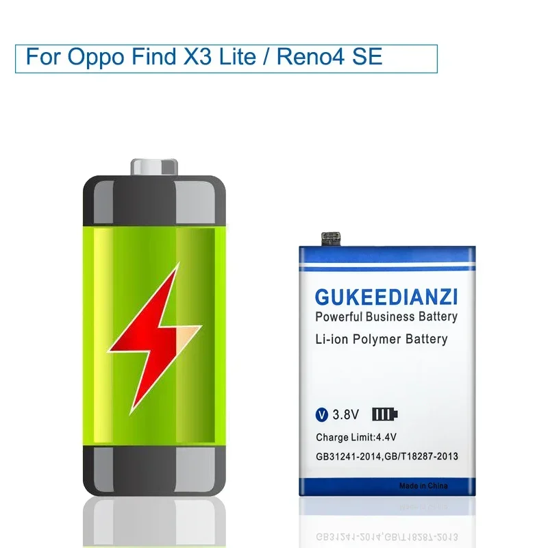 Фото Аккумулятор для мобильного телефона Oppo Find X3 Lite CPH2145/Reno4 SE PEAT00 PEAM00/Reno5 5G PEGT00 5000 мАч BLP811 длительный срок службы №5