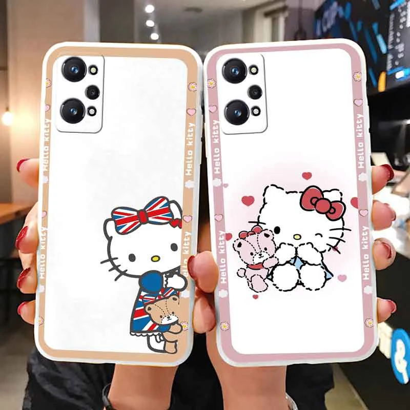 Силиконовый чехол с рисунком Hello Kitty для Realme GT Neo 2 Pro 3T