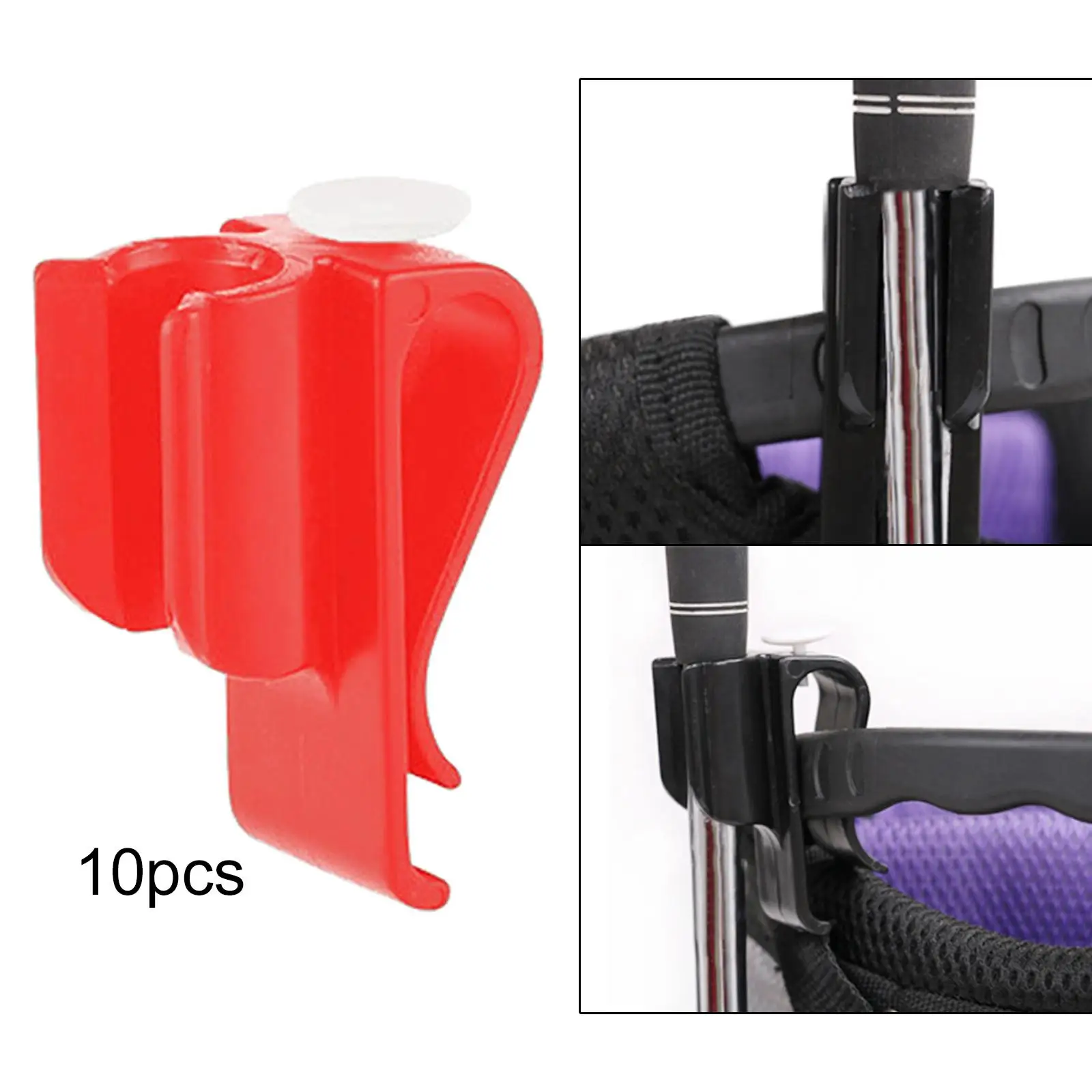 

10 Pieces Golf Putter Clips Fixing Clip Exercise Putting with Ball Marker Golf Aid Golf Clamp Clips for Golf Bag Organizer