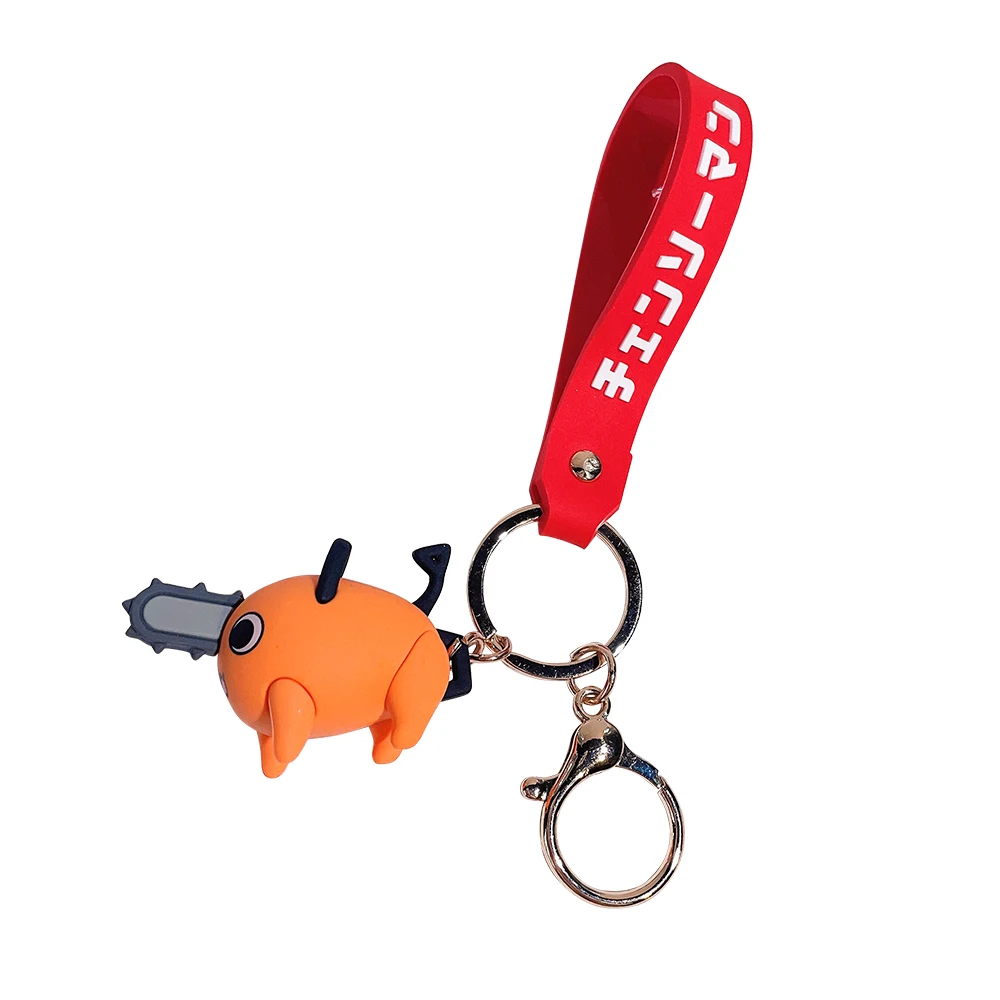 

Chainsaw Man Keychains for Women Cute Cartoon Silicone Anime Keyrings Denji Pochita Doll Pendant Keyholder for Backpack Jewelry