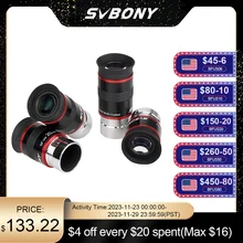 SVBONY 6/9/15/20mm Telescope Eyepiece 1.25" 68 Degrees UWA Eyepieces Set for Astronomical Telescope