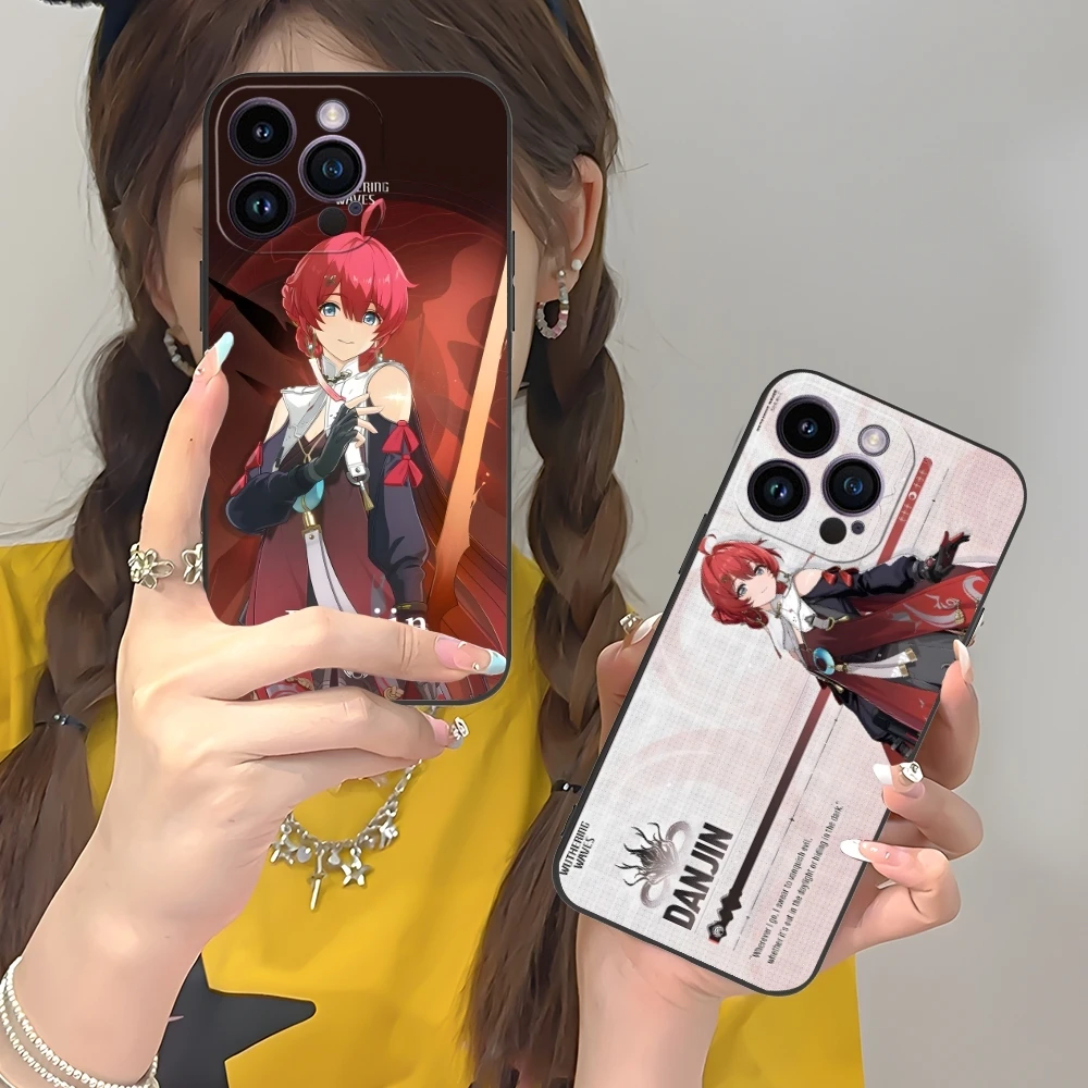 Wuthering волны Danjin Чехол для мобильного телефона iPhone 16 15 14 13 12 11 X XR XS 8 7 Pro Max Plus Mini