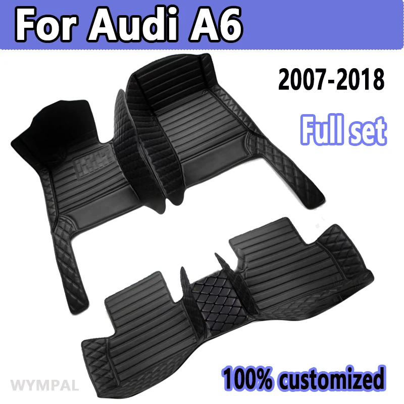 Автомобильные коврики из искусственной кожи на заказ для Audi A6 Avant 4G5 4GD C7 Allroad 4GH 4GJ