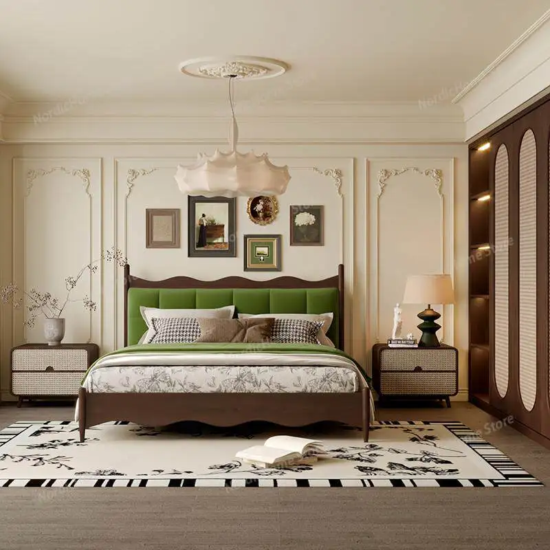 Фото Регулируемая современная двуспальная кровать класса люкс, белая, в японском стиле, кровать-диван, мебель для спальни Cama De Monstruos №2