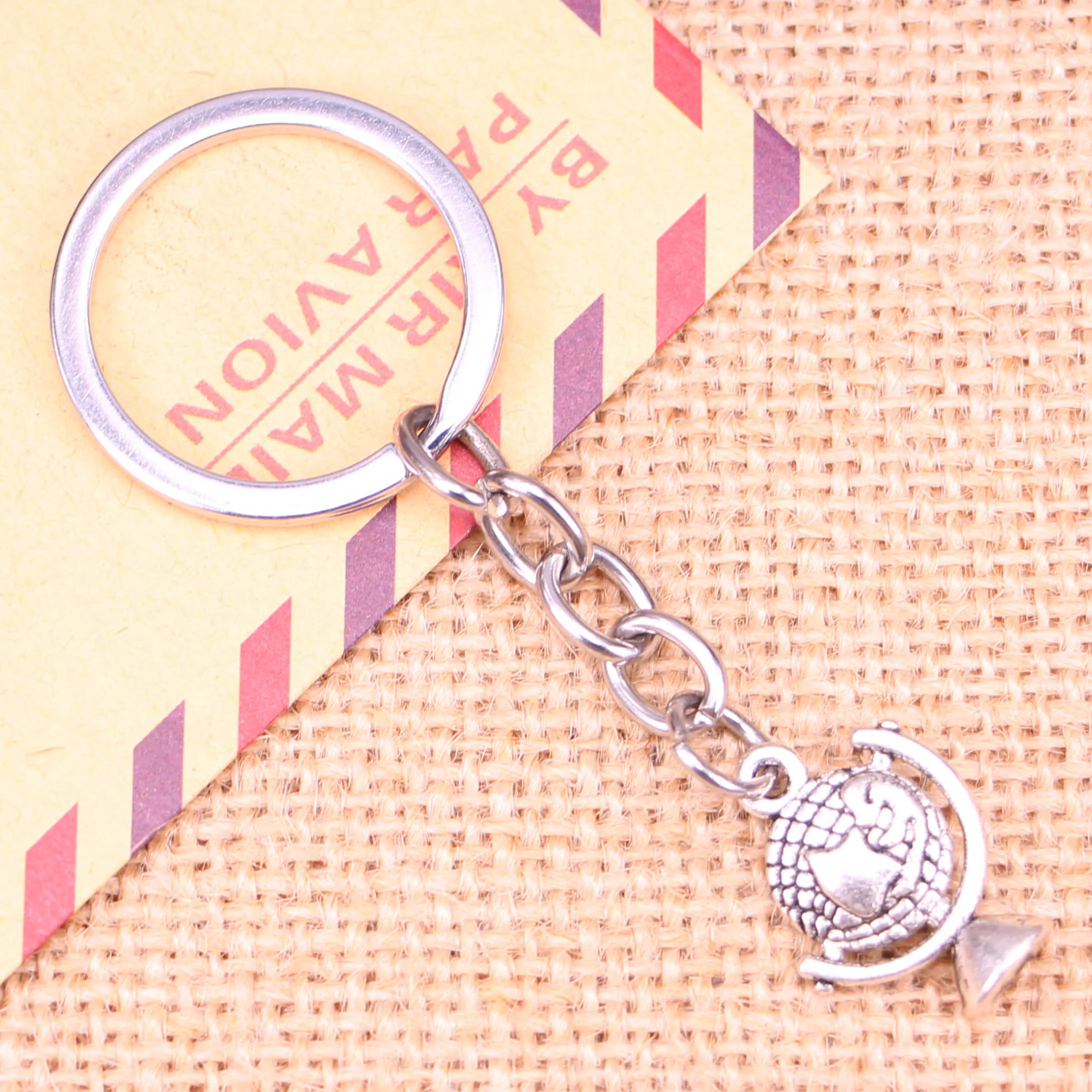 

20pcs New Fashion Keychain 21x15mm earth globe planet Pendants DIY Men Jewelry Car Key Chain Ring Holder Souvenir For Gift