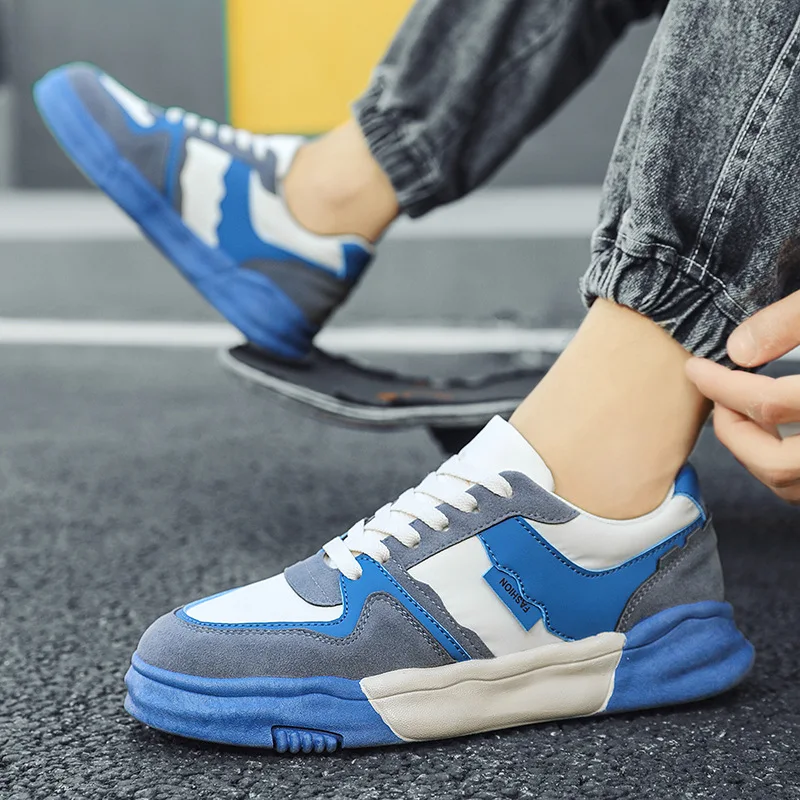 Men Sneakers Low Top Casual Outdoor Anti-Slip Lace-Up 2022 Summer Breathable Fashion Male Leisure Lightwei Rubber Vulcaniz Shoes