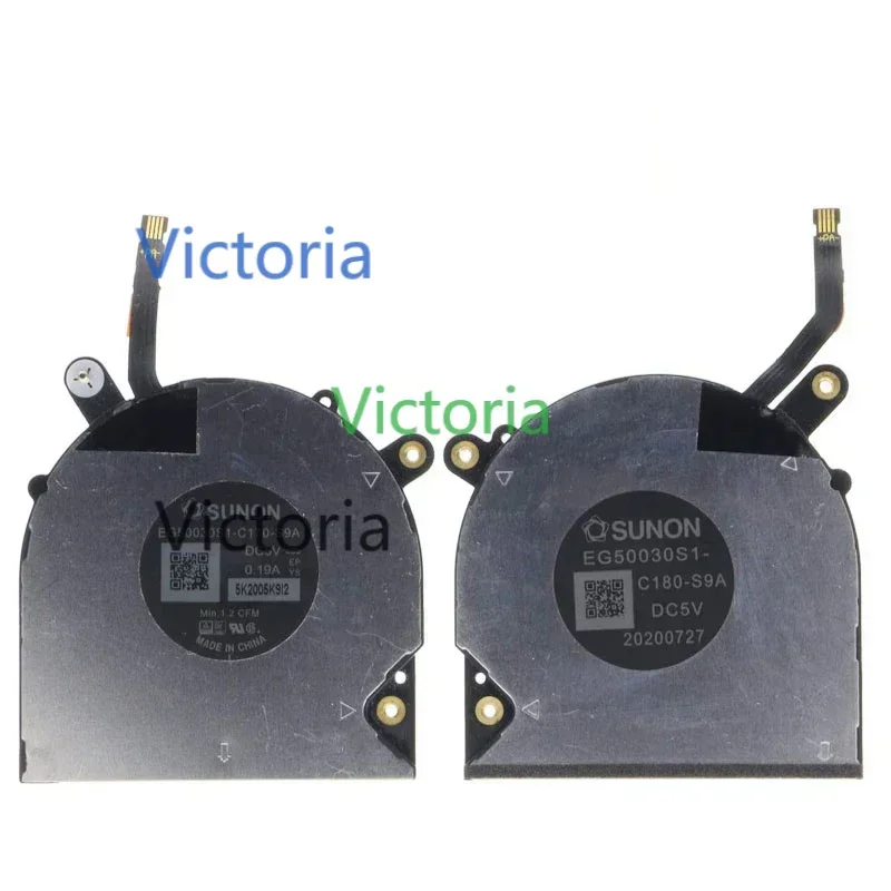 Новый охлаждающий вентилятор для ноутбука процессора и графического DELL XPS 13 7390