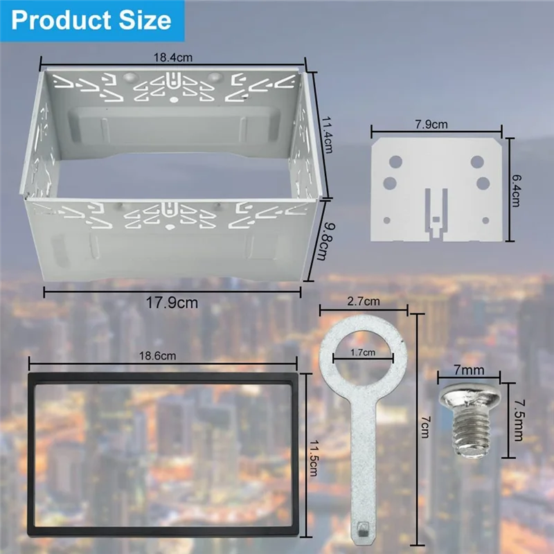 Автомобильная рама для установки радио Универсальный 2DIN двойной DIN