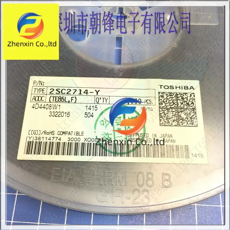 

50pcs original new 2SC2714-Y silk screen QY SOT23-3