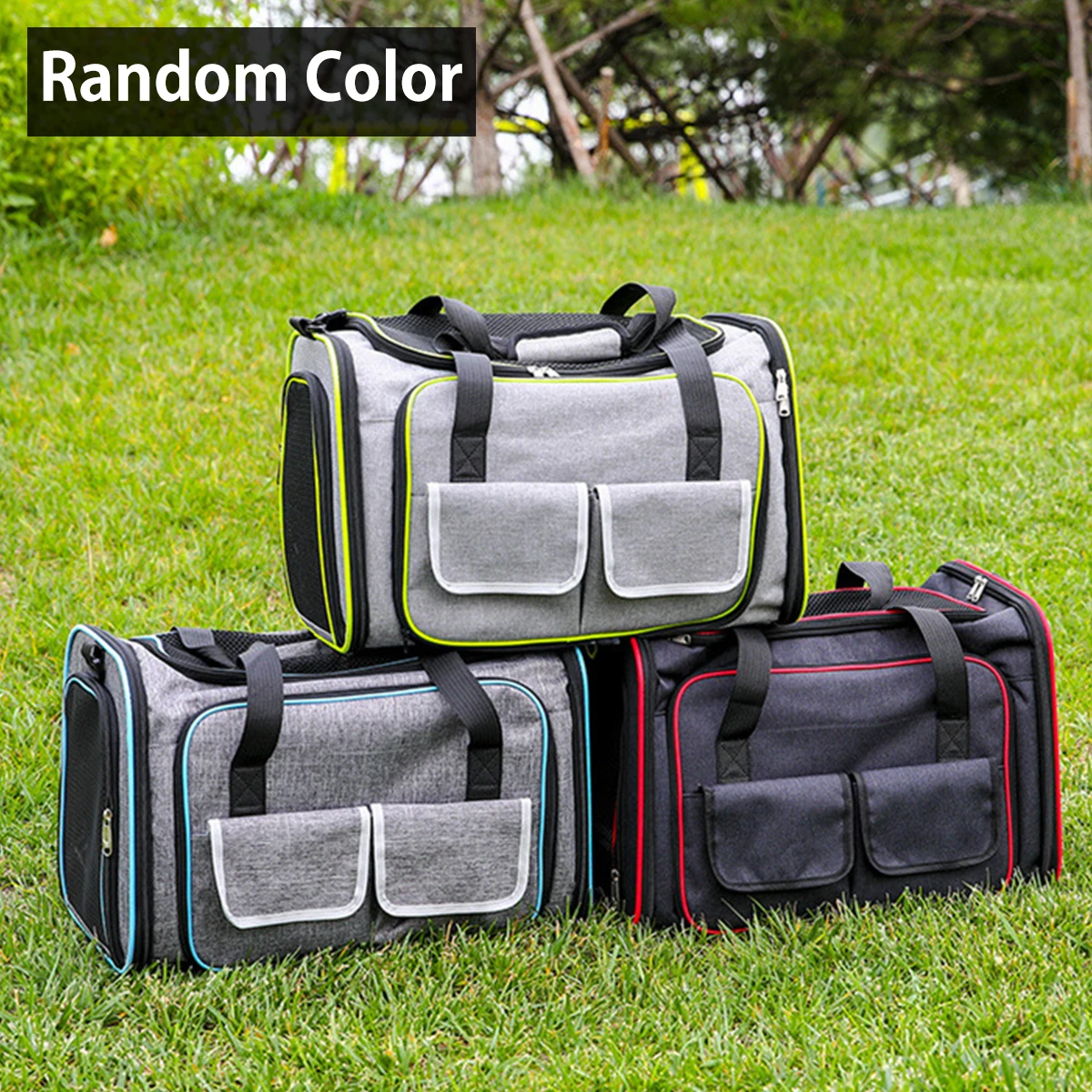 

Cat Carrier Bag Foldable Pet Car Travel Carrier Bags Extensible Puppy Kitten Cage Breathable Portable Pets Outdoor Hand Bags