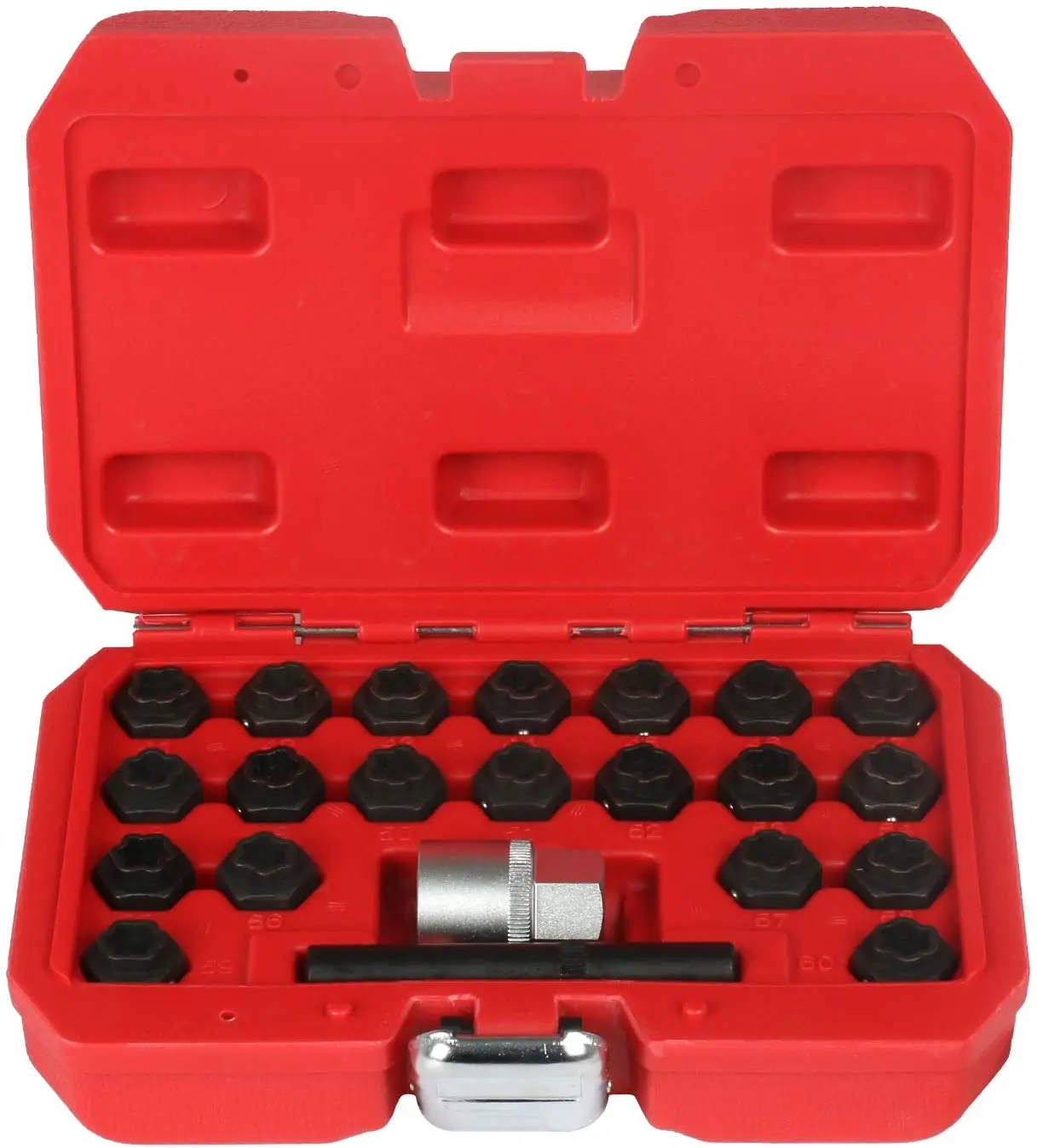 22pcs Wheel Lock Key Removal Kit for BMW Series, Wheel Anti-Theft Lock Lug Nuts Screw Remover Socket Tool Set