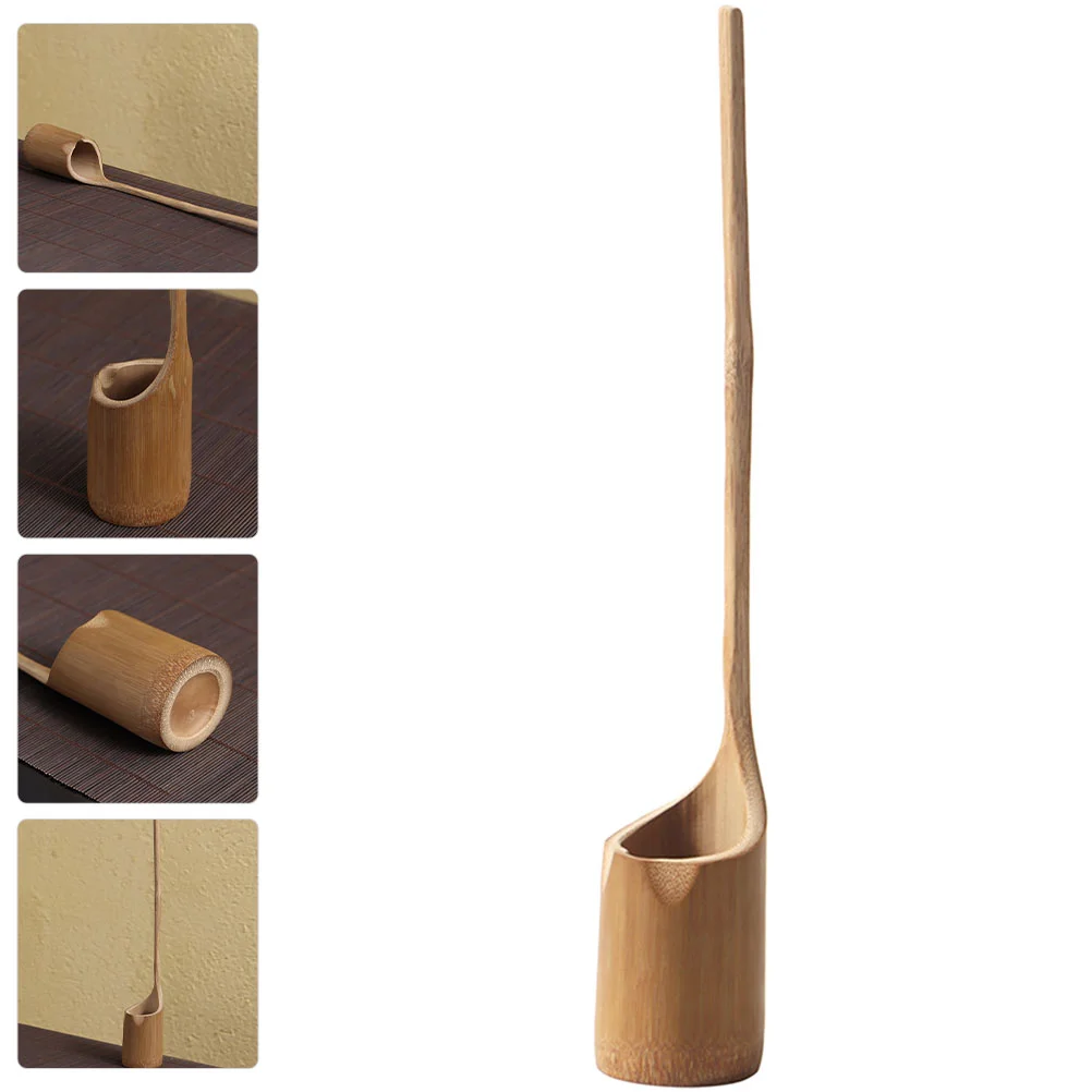 Китайский ковш с длинной ручкой бытовые инструменты бамбук для чайной церемонии