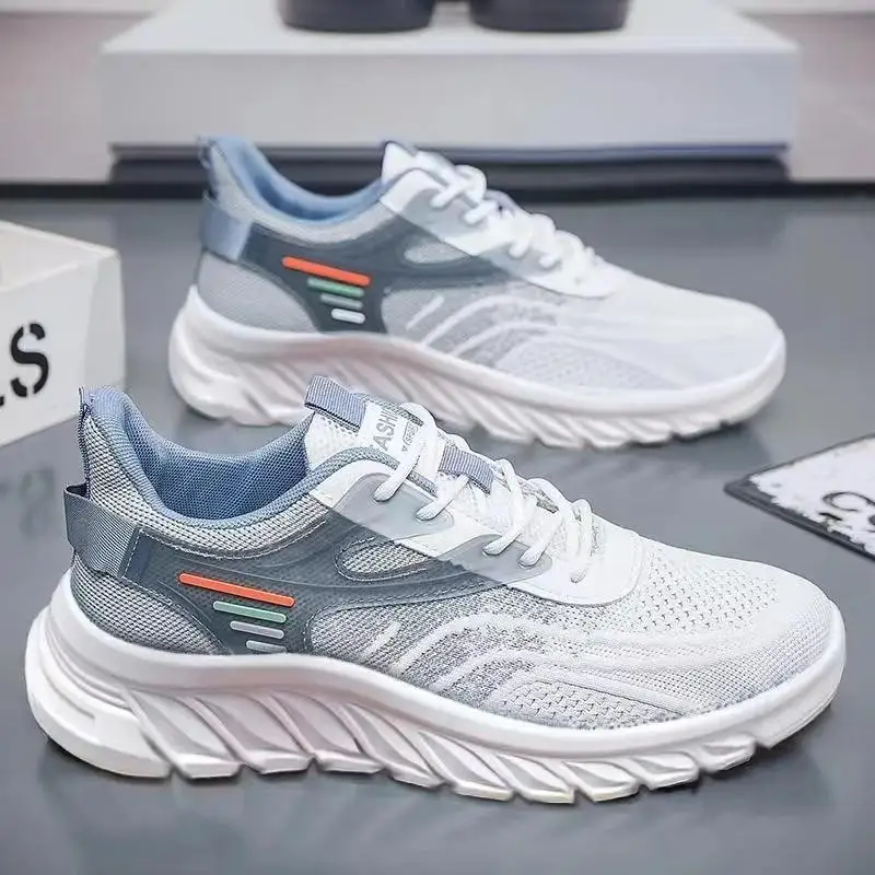 

Men's Shoes Autumn Leisure Running Leather Facing Wear-Resistant Sports Men's Height Increasing White Clunky Trendy Shoes Bo