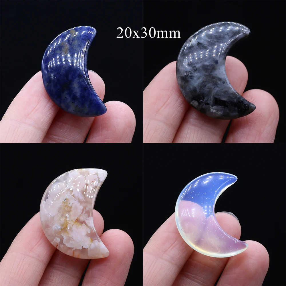 

Moon Statue Natural Stone Half Gem Rose Quartz Crystal Agate Spiritual Healing Home Decoration Decoration Decoration Gift