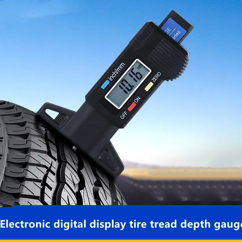 

Electronic Digital Display Tire Tread Depth Gauge Digital Car Tyre Thickness Gauges Auto Tyre Tread Monitoring Depth Meter