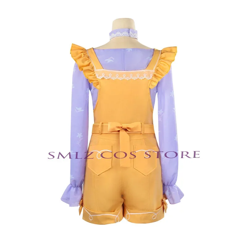 Игра Infinity Nikki Косплей Аниме Костюм Желтый Прекрасный Комбинезон Униформа Парик