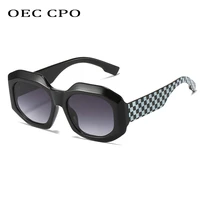 oec cpo vintage square sunglasses for women new trends gradient lens sun glasses female punk fashion shades eyewear uv400 oculos