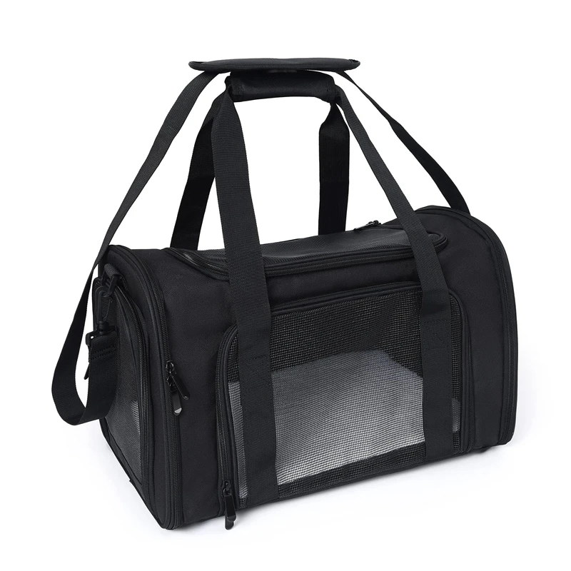 

Outdoor Travel Pet Carrier Puppy Cat Carriers Collapsible Dog Carrier for Small Dogs Cat Crates Breathable Mesh