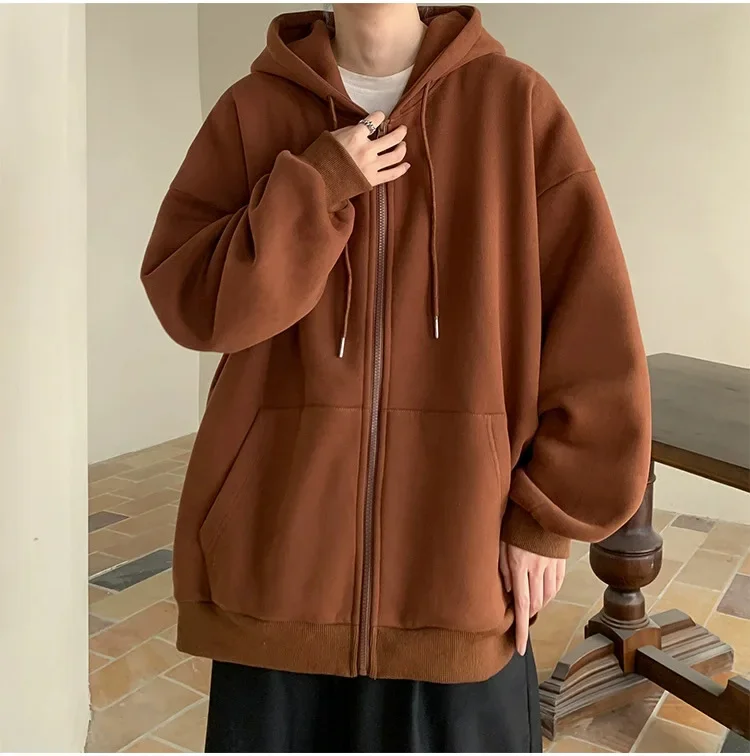 Художественный повседневный мужской свитшот с капюшоном свободного покроя