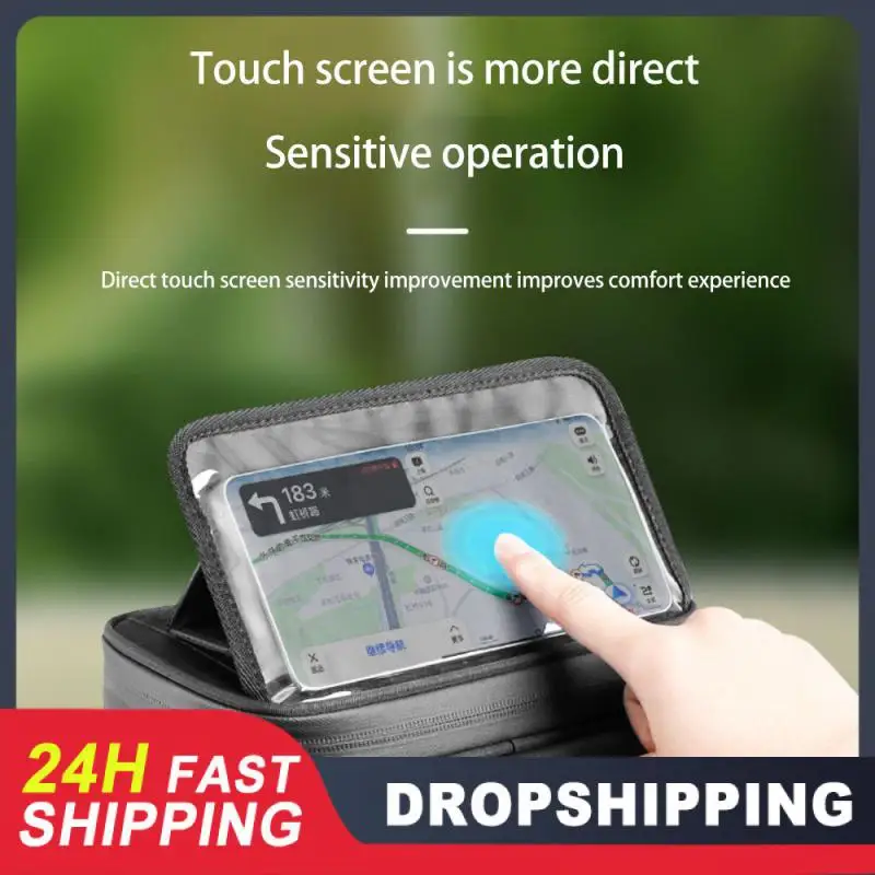 Передняя сумка большего вместимости с держателем для мобильного телефона