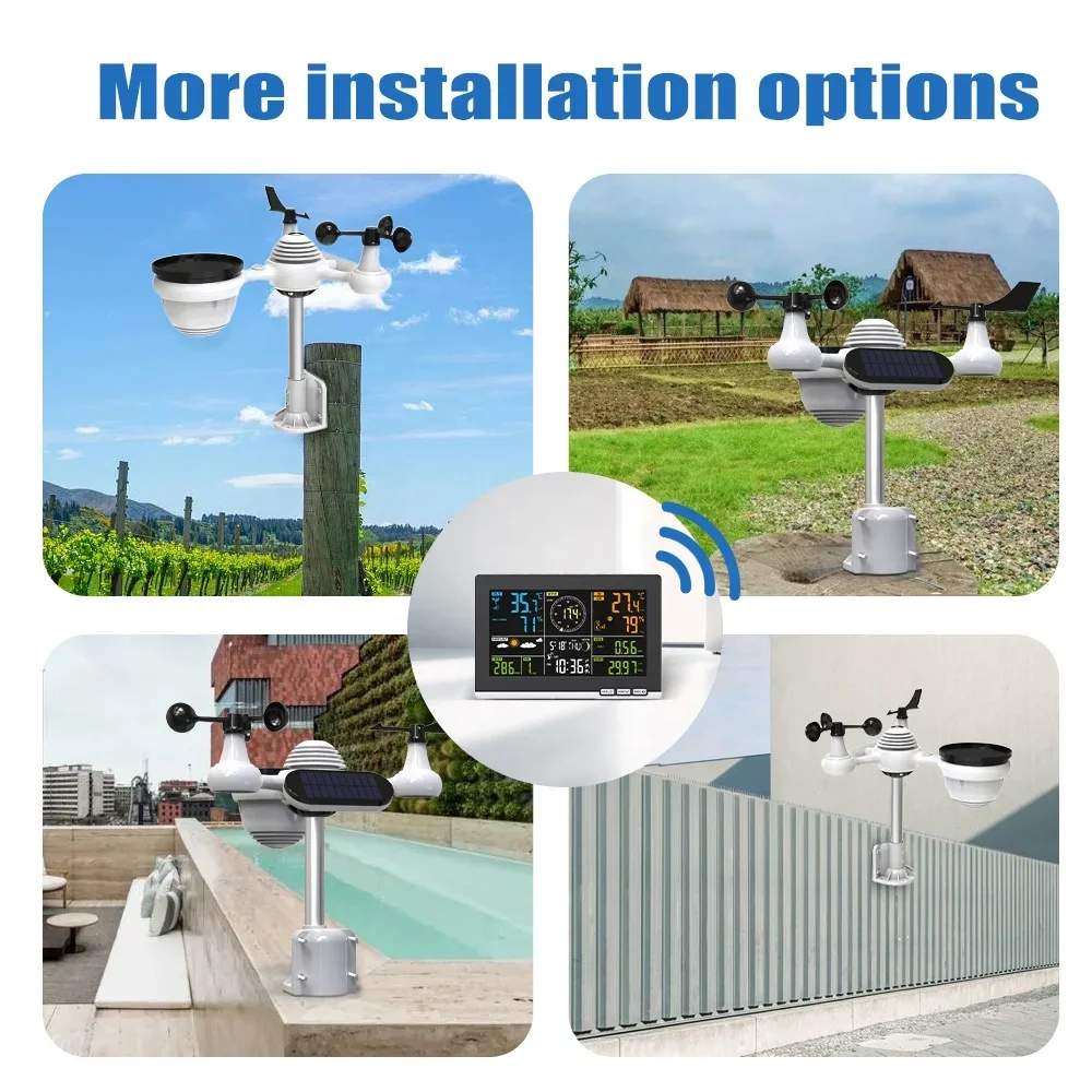 7 в 1 цифровой красочный термометр для домашнего использования уличной