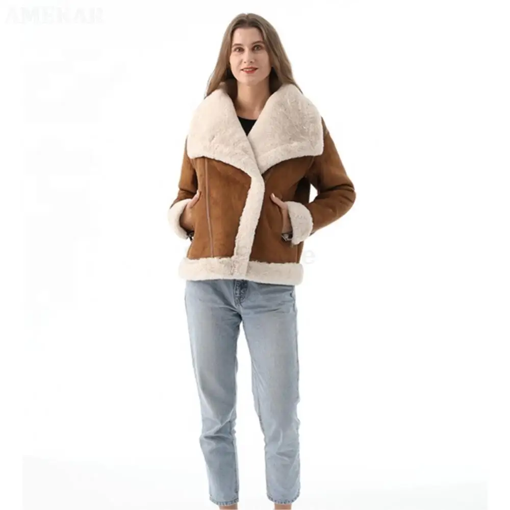 Brown Fur Coat Woman 2022 Luxury Long Winter Warm Real Fur Jacket Fashion Designer Leisure Lapel Simple Parka Winter Fur Coat