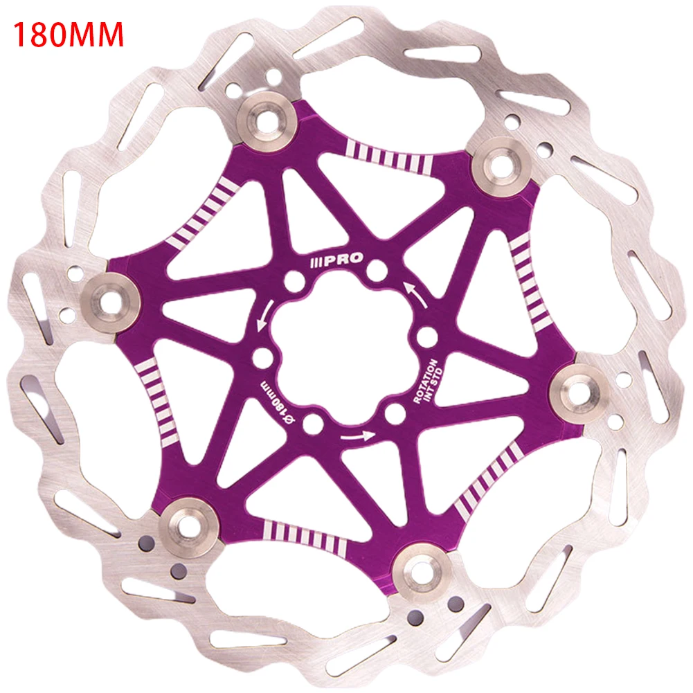 

For Mountain Bike Floating Brake Disc Disc Brake Rotor 160/180mm Aluminum Alloy Cycling Parts Floating Disc Brake Pad