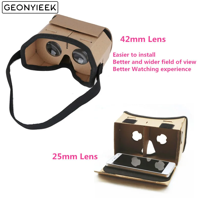 Virtual Reality Glasses Google Cardboard Glasses 3D VR Glasses Movies for iPhone SmartPhones Headset For Xiaomi