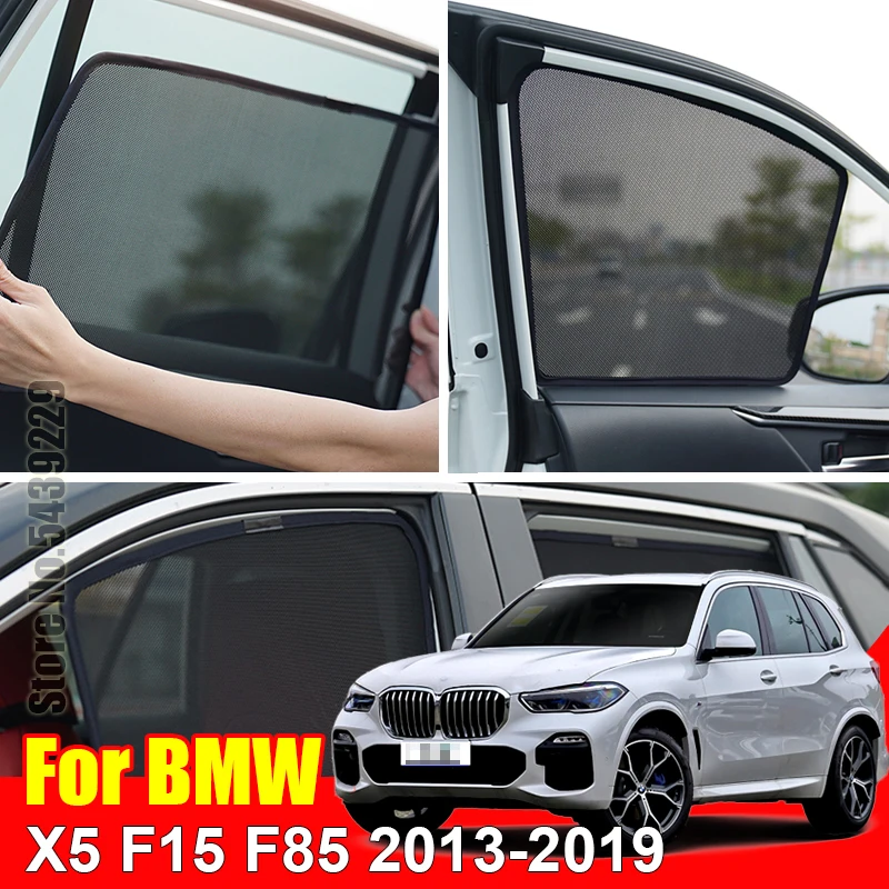 

Магнитный автомобильный солнцезащитный козырек для BMW X5 F15 F85 2013-2019, пользовательская сетчатая рамка, занавеска, искусственный козырек