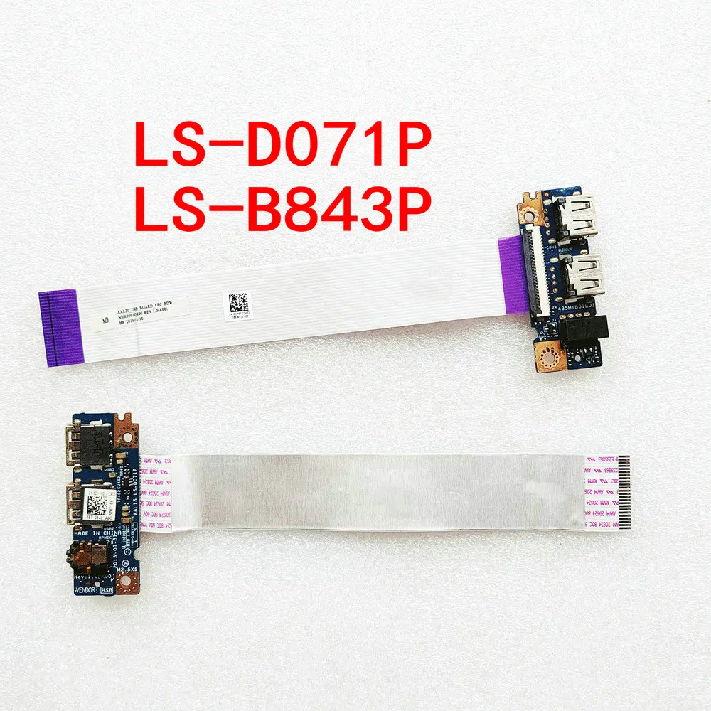 LS-D071P LS-B843P USB-плата и аудиоразъем для DELL 15 5558 5555 5559 5551 P51F AAL15 CN-010R81