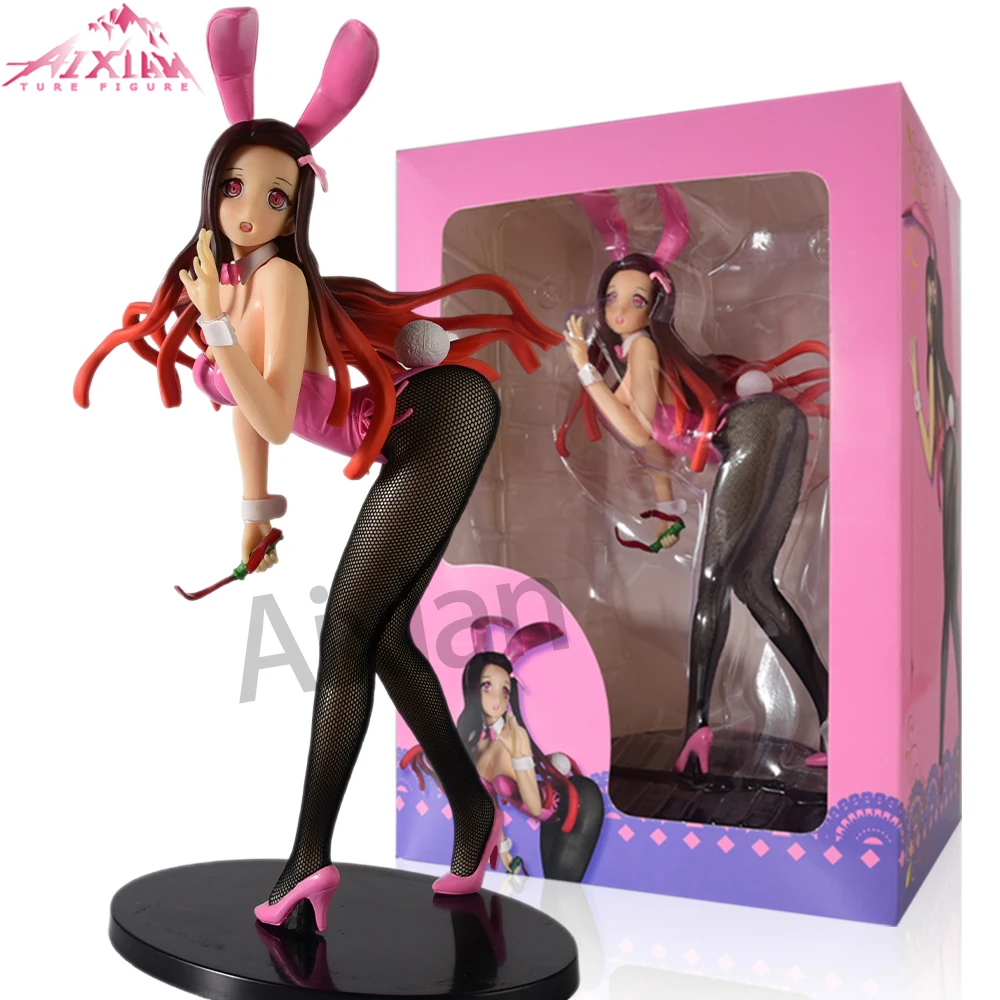 

25cm Demon Slayer Anime Figure Kamado Nezuko Sexy Girl Action Figure Kimetsu No Yaiba Mitsuri/Shinobu Figurine Model Doll Toys