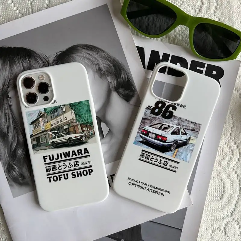 

Japan Sport car AE86 Phone Case Candy Color for iPhone 6 7 8 11 12 13 s mini pro X XS XR MAX Plus