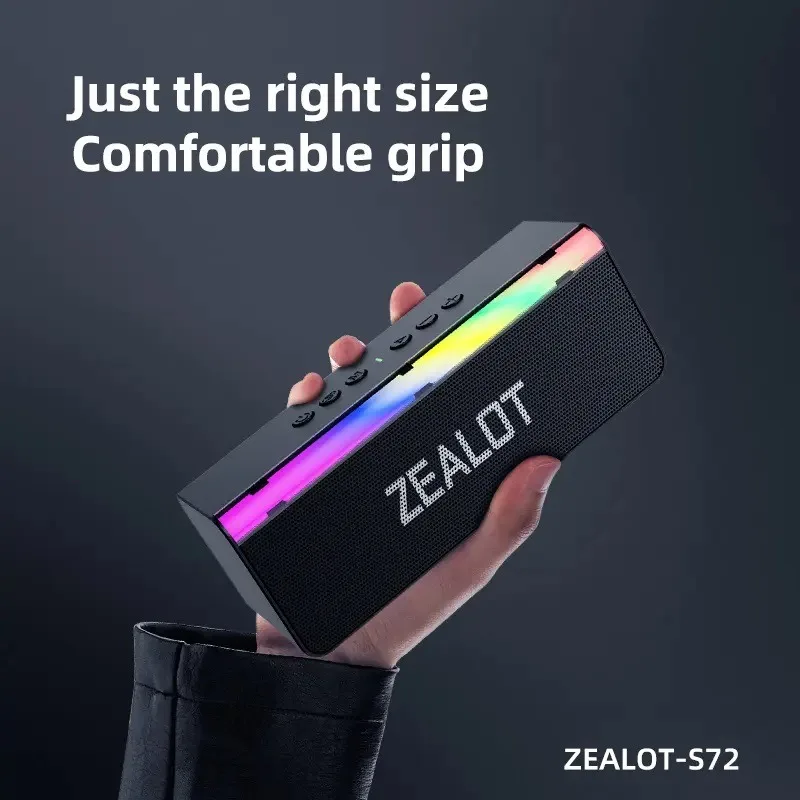 Портативная беспроводная Bluetooth-колонка с шокирующими басами