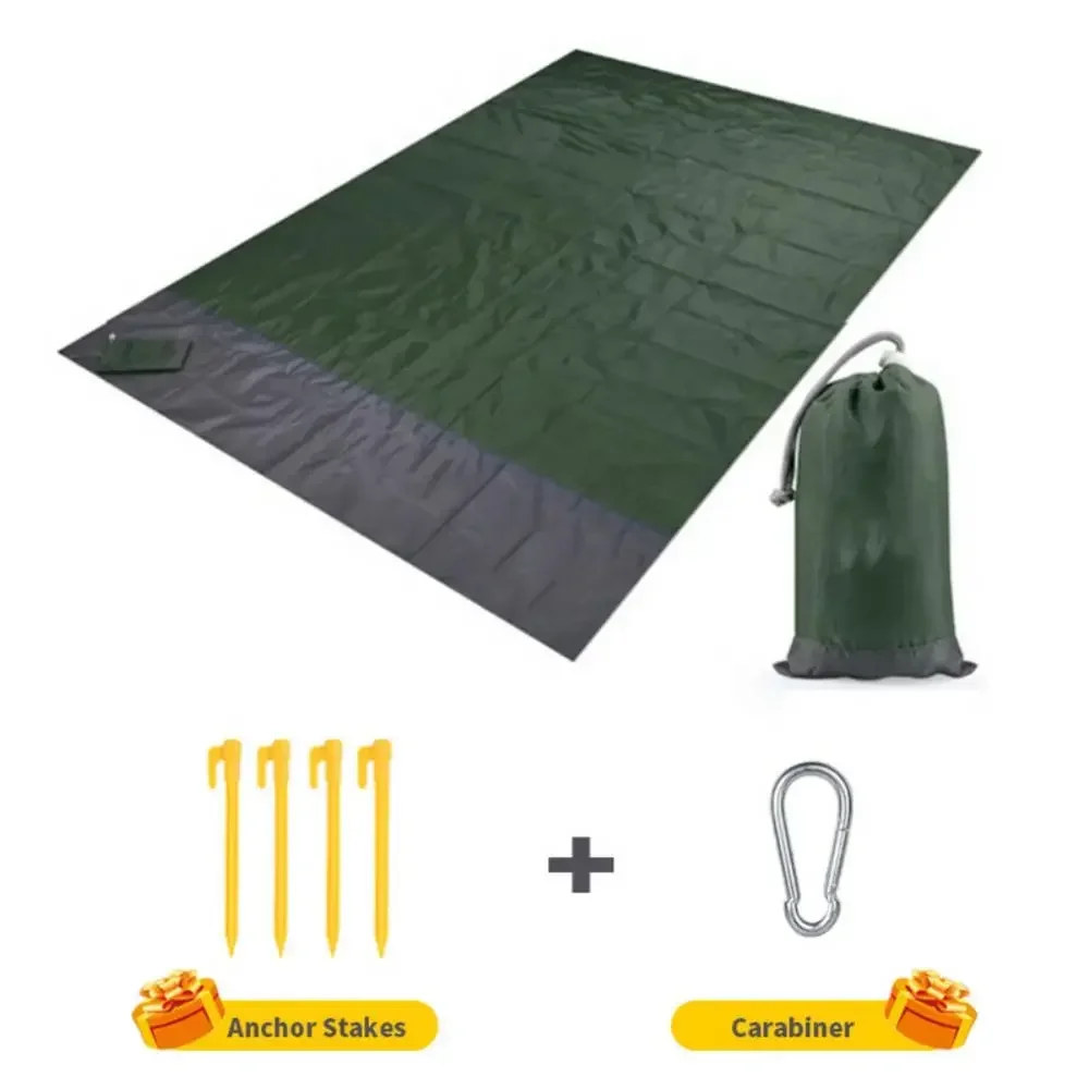 

Portable Waterproof Mat Blanket Pocket Camping Beach Picnic Folding Lightweight Mattress Mat Outdoor Beach Mat Sand Pads 2x2.1m