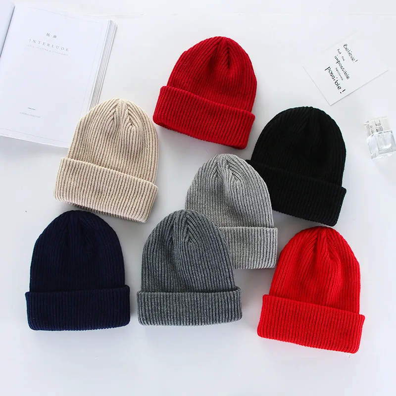 

2021 New Winter Hats for Women Men Beanies Knitted Solid Cool Hat Girls Autumn Female Beanie Warm Bonnet Casual Cap Wholesale