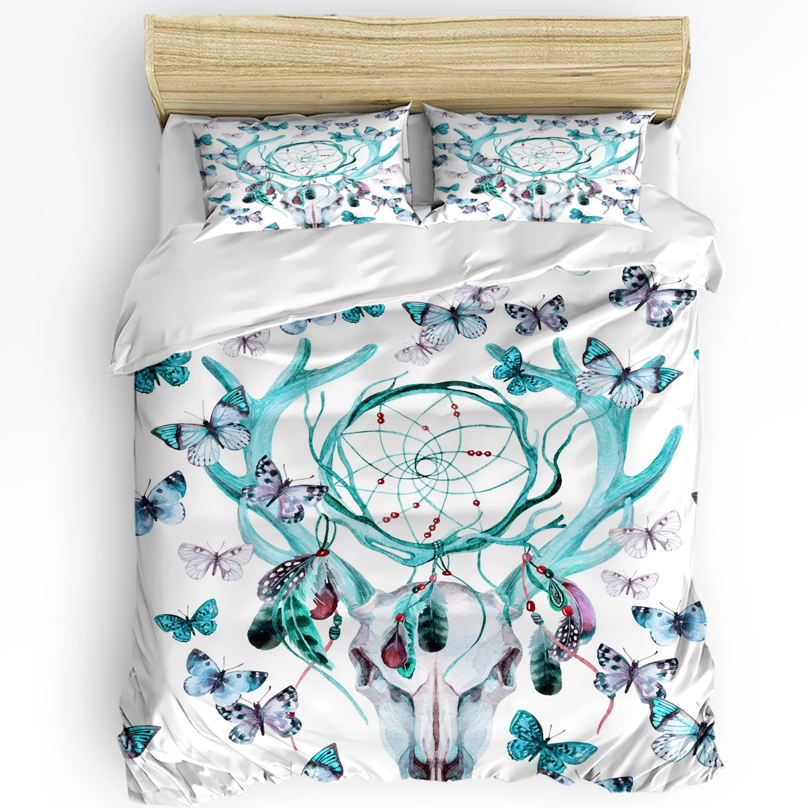 

Butterfly Dream Catcher Printed Comfort Duvet Cover Pillow Case Home Textile Quilt Cover Boy Kid Teen Girl 3pcs Bedding Set