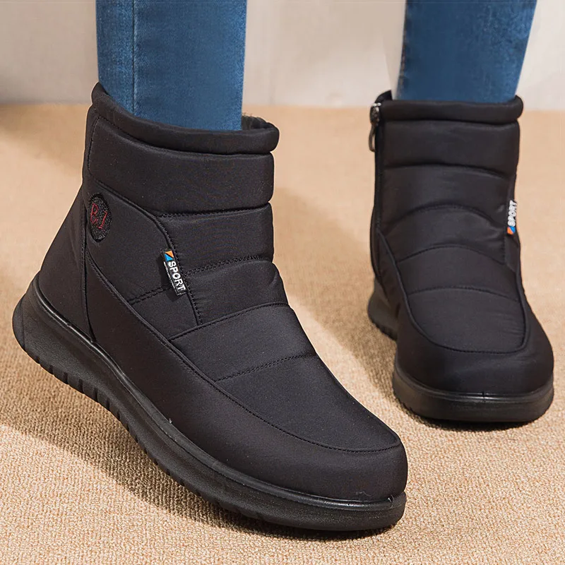 

Women Boots 2022 New Winter Shoes For Women Snow Boots Low Heels Botas Mujer Keep Warm Waterproof Ankle Boots Winter Botte Femme