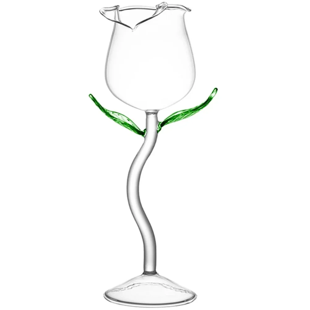 

Glasseswine Cocktail Rose Goblet Flower Cup Champagne Martini Tall Set Drinking Red Cups Bar Novelty Creative Drinkwaredesign